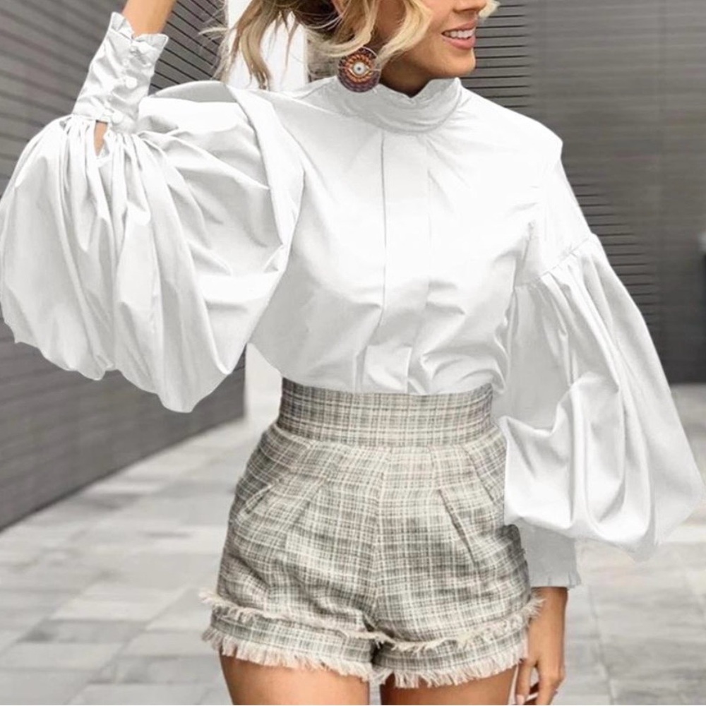 Celmia White Women's Blouse